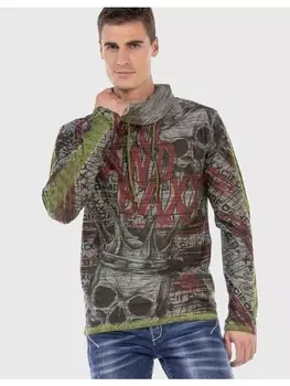 Функциональный лонгслив Cipo & Baxx, цвет anthracite