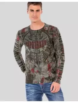 Функциональный лонгслив Cipo & Baxx, цвет anthracite