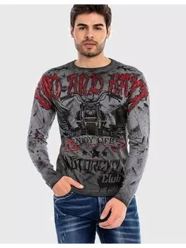 Функциональный лонгслив Cipo & Baxx, цвет anthracite