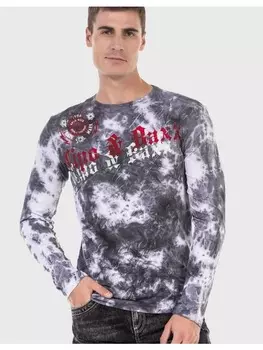 Функциональный лонгслив Cipo & Baxx, серый