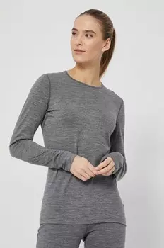 Функциональный лонгслив из шерсти Icebreaker, серый
