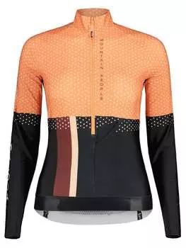 Функциональный лонгслив Maloja, цвет schwarz/orange