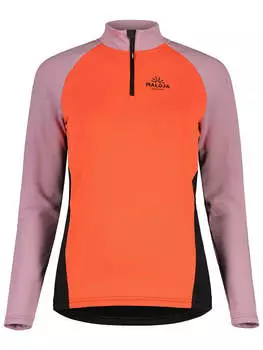 Функциональный лонгслив NaspaeM Maloja, цвет orange/rosa/schwarz
