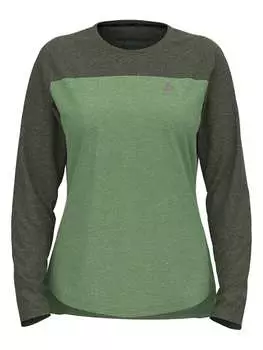Функциональный лонгслив Odlo, зеленый