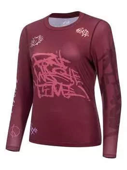 Функциональный лонгслив Protective, красный