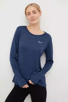 Функциональный лонгслив Puez Melange Dry Salewa, синий