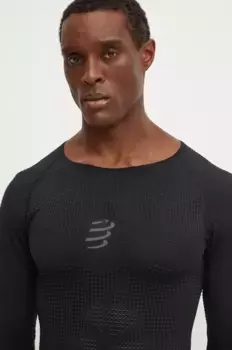 Функциональный лонгслив вкл./выкл Compressport, черный
