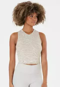 Функциональный топ ATHLECIA "Ralphie", эластичный и дышащий, бежевый