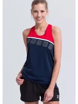 Функциональный топ erima, цвет new navy/rot/weiss