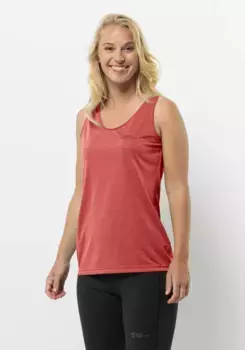 Функциональный топ Jack Wolfskin "CROSSTRAIL TANK W", красный