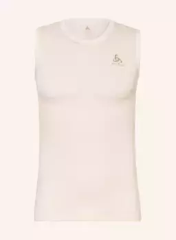 Функциональный верх нижнего белья performance woll 160 из шерсти мериноса Odlo, экрю