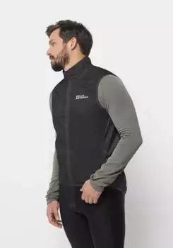 Функциональный жилет Jack Wolfskin "MOROBBIA WIND VEST M", черный