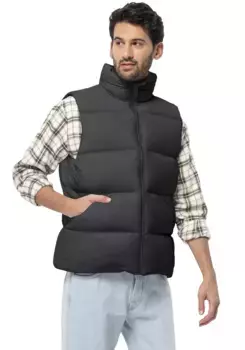 Функциональный жилет Jack Wolfskin "ROEMERTOR VEST M", теплый, ветронепроницаемый, водоотталкивающий пуховый жилет, цвет Phantom
