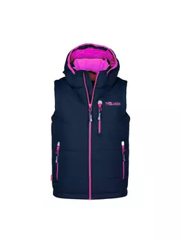 Функциональный жилет Trollkids Funktions Narvik XT, цвет navy/pink