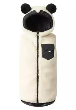 Функциональный жилет WeeDo "ПАНДО Панда", двусторонний жилет, капюшон с ушками, черно-белый