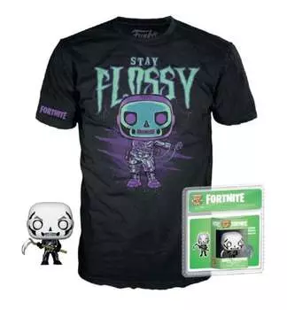 Funko Pocket Pop! И футболка, карманный набор, Fortnite, Skull Trooper, XL Funko POP!