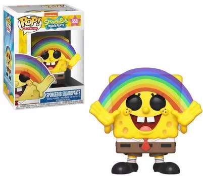 Funko POP! Анимация, коллекционная фигурка, Радужный Губка Боб, 558