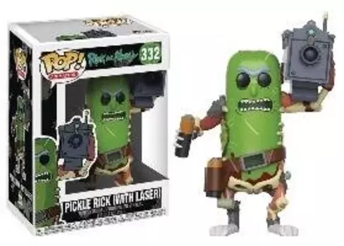Funko POP! Анимация, коллекционная фигурка, Рик и Морти, Огурец Рик с лазером, 332
