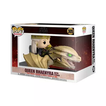 Funko POP! Аттракционы, коллекционная фигурка, Дом Дракона, Королева Рейнира с Сираксом, 305