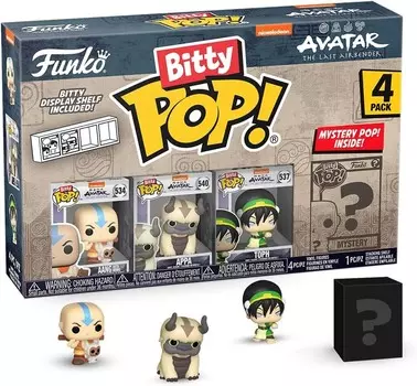 Funko POP! аватар последний маг воздуха, битти, упаковка из 4 штук, 2,5 см, аанг аппа тоф