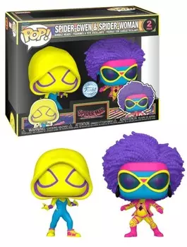 Funko POP! Человек-паук atsv pop, 2 упаковки, Гвен-паук и женщина-паук (blklt)