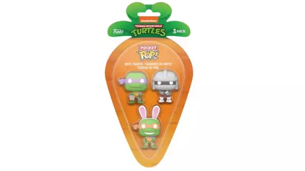 Funko - Pop! Черепашки-ниндзя Донателло, Шреддер и Микеланджело, набор из 3 морковок