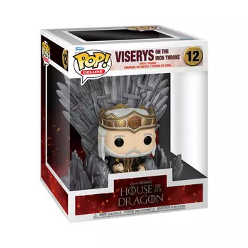Funko POP! Делюкс, Коллекционная фигурка, Дом Дракона, Визерис на Троне, 12