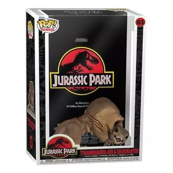 Funko POP! Фильмы, коллекционная фигурка, Парк Юрского периода, Тираннозавр Рекс и Велоцираптор