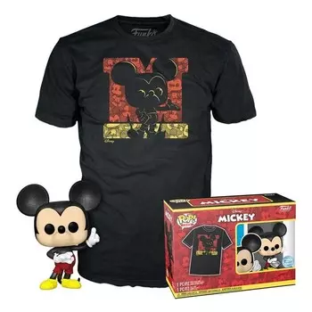 Funko POP! & Футболка, коллекционная фигурка, набор, Дисней, Микки, L