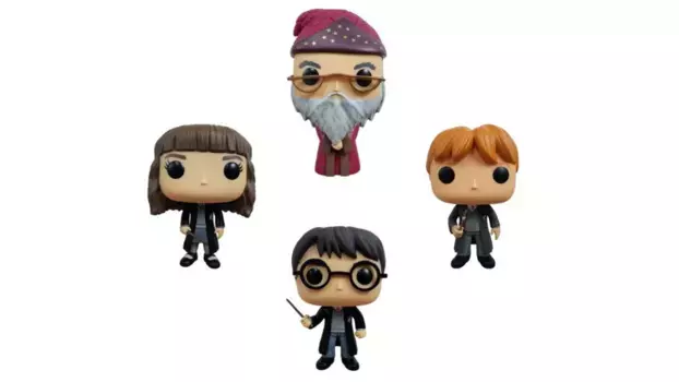 Funko - Pop! Гарри Поттер Виниловая упаковка Гарри, Гермиона, Рон и Дамблдор, 4 шт