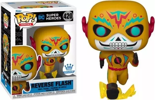 Funko POP! Герои, коллекционная фигурка, DC Super Heroes, Reverse Flash, Эксклюзив, 420