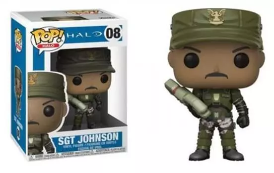 Funko POP! Halo, коллекционная фигурка, сержант Джонсон
