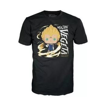 Funko POP! И футболка: DBZ — Majin Vegeta — светится в темноте — очень большой — XL — футболка, фланель — одежда для коллекционных виниловых фигурок