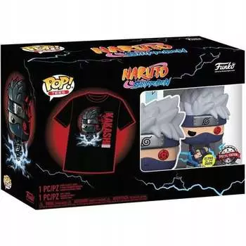Funko POP! И Футболка, Комплект, Аниме, Наруто, Какаши, Свечение, М