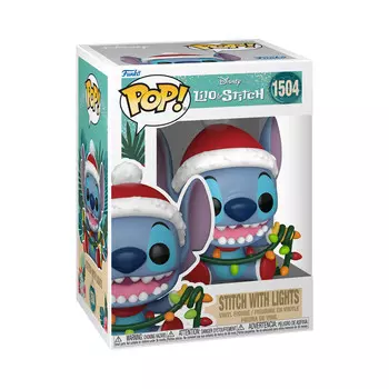 Funko POP! Коллекционная фигурка Marvel, POP Disney: Stitch HLDY – Stitch w/Lights