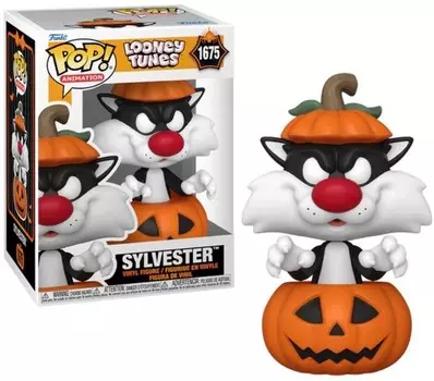 Funko POP! луни мелодии хэллоуин анимация 1675 Сильвестр в тыкве