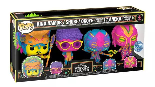 Funko - Pop! Marvel Черная Пантера Ваканда навсегда КОРОЛЬ НАМОР/ШУРИ/ОКОЙЕ/АНЕКА 4 шт