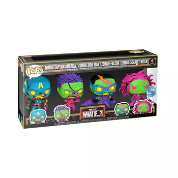 Funko POP! Marvel What If...?, коллекционная фигурка, Зомби, 4шт