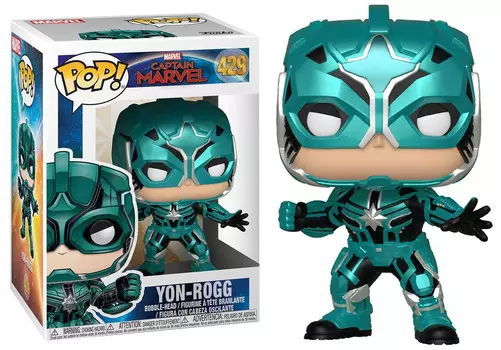 Funko POP! Марвел, коллекционная фигурка, Капитан Марвел, Йон-Рогг, 429