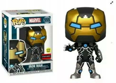 Funko POP! Марвел, коллекционная фигурка, Железный Человек, Свечение, 555