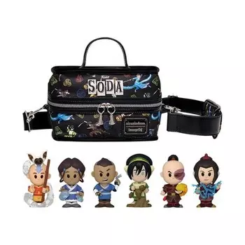 Funko POP! pop AVATAR: THE LAST AIRBENDER ВИНИЛОВАЯ СОДА, 6 ПАКЕТОВ С ХОЛОДИЛЬНИКОМ, газировка Avatar с сумкой-холодильником