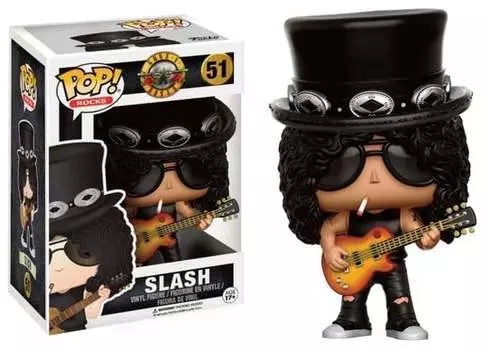 Funko POP! Скалы, коллекционная фигурка, Guns'n'Roses, Слэш, 51 год