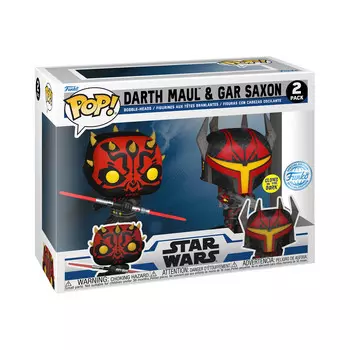 Funko POP! Звездные войны, коллекционная фигурка, Дарт Мол и Гар Саксон, Сияние, 2 шт.