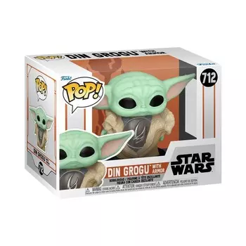 Funko POP! Звездные войны, коллекционная фигурка, Дин Грогу в доспехах, 712