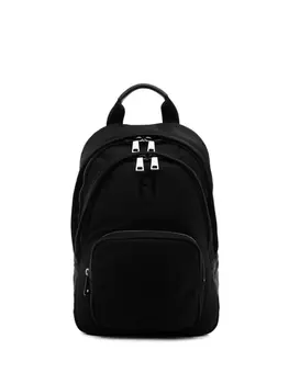 Furla дутый рюкзак с логотипом, черный