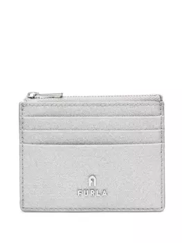Furla картхолдер Camelia с блестками, серебристый