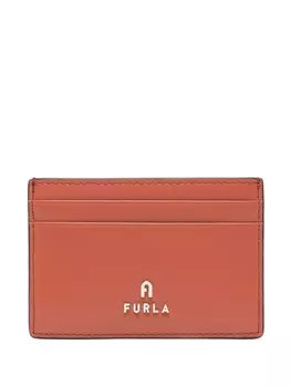 Furla картхолдер с логотипом, оранжевый