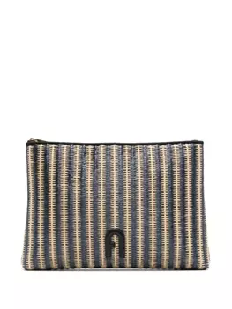 Furla клатч Opportunity с логотипом, черный