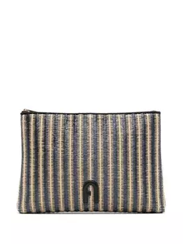 Furla клатч Opportunity с логотипом, черный