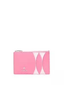 Furla кошелек для монет с логотипом, розовый